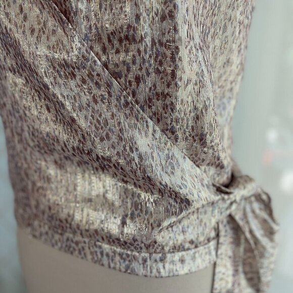 NWT Ramy Brook NY Silk Printed Norah Sleeveless V-Neck Top in Blush, Size: XXS - Picture 5 of 12